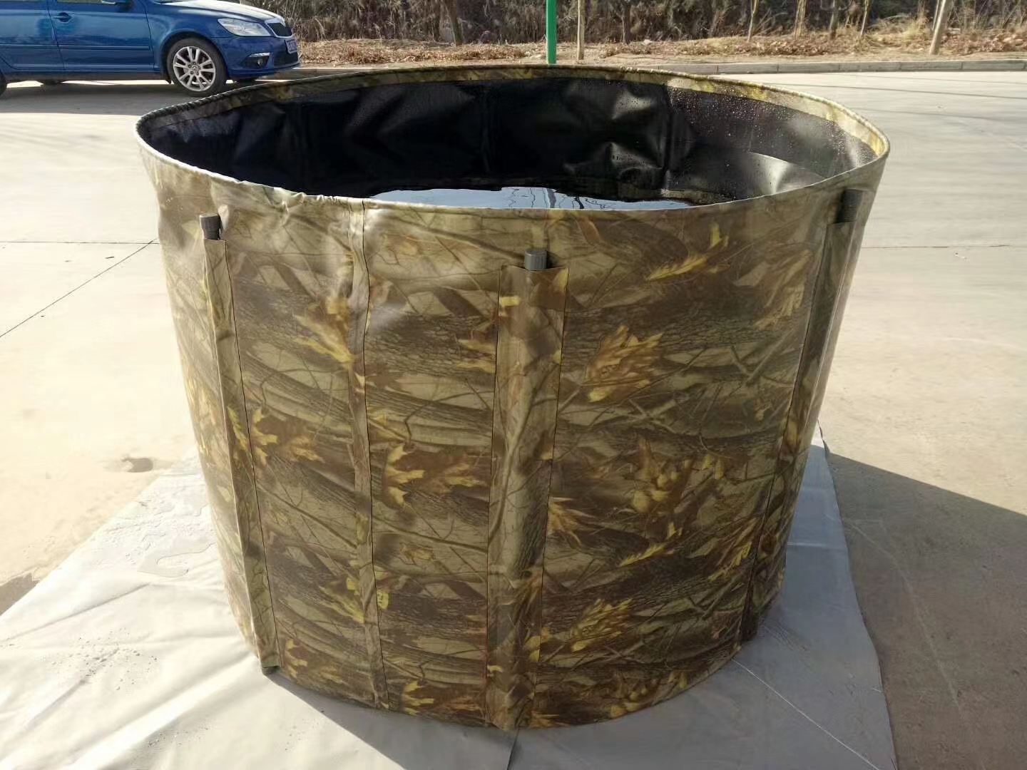 Folding Rainwater Bucket Rain Collection Barrel Made With PVC Tarpaulin Price List