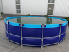 Buy Movable Fish Farming Tank Foldable Metal Supporting With PVC Liner Fish Farming Pond