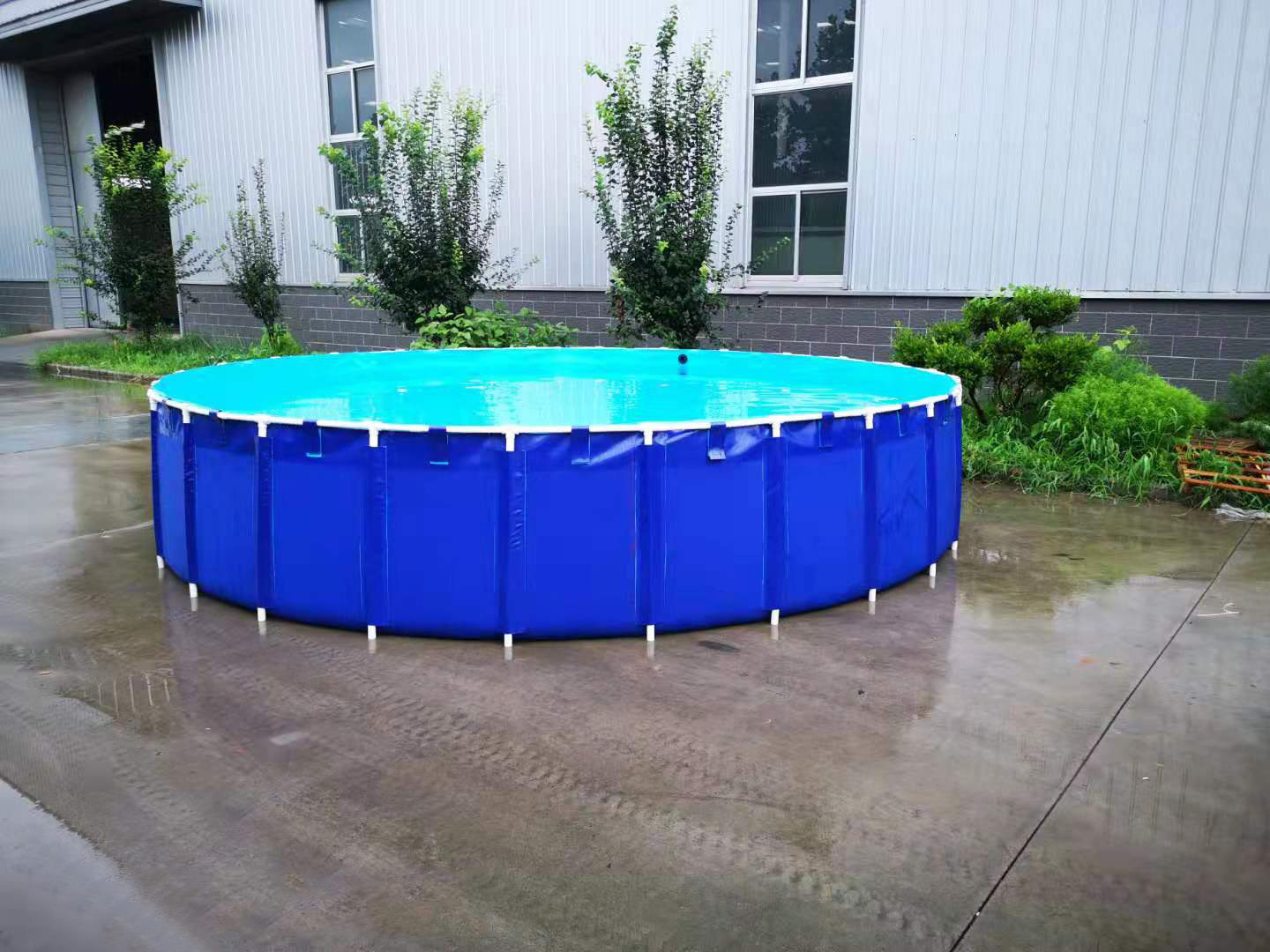 Wholesale Foldable PVC Tank For Fish Farming Pond Tilapia Fish Storage Tank 10X1.0m
