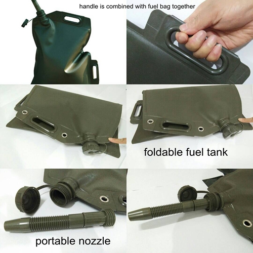 Mobile Fuel Tank 5 Gallon Flexible Fuel Jug For Off-road Travelling Made In China
