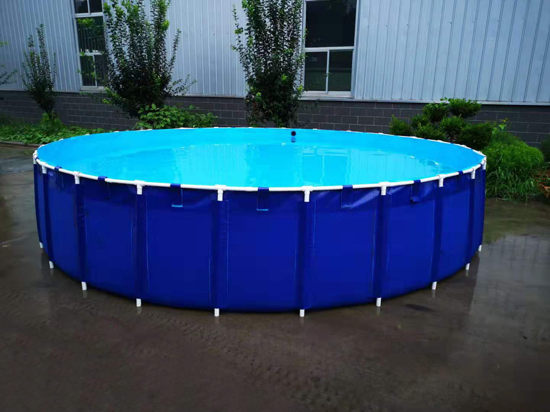 Wholesale Foldable PVC Tank For Fish Farming Pond Tilapia Fish Storage Tank 10X1.0m