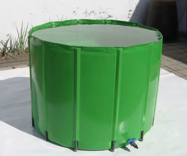 Collapsible PVC Rainwater Collection Barrel Rainwater Bucket 100 To 3000 Liter Free Sample