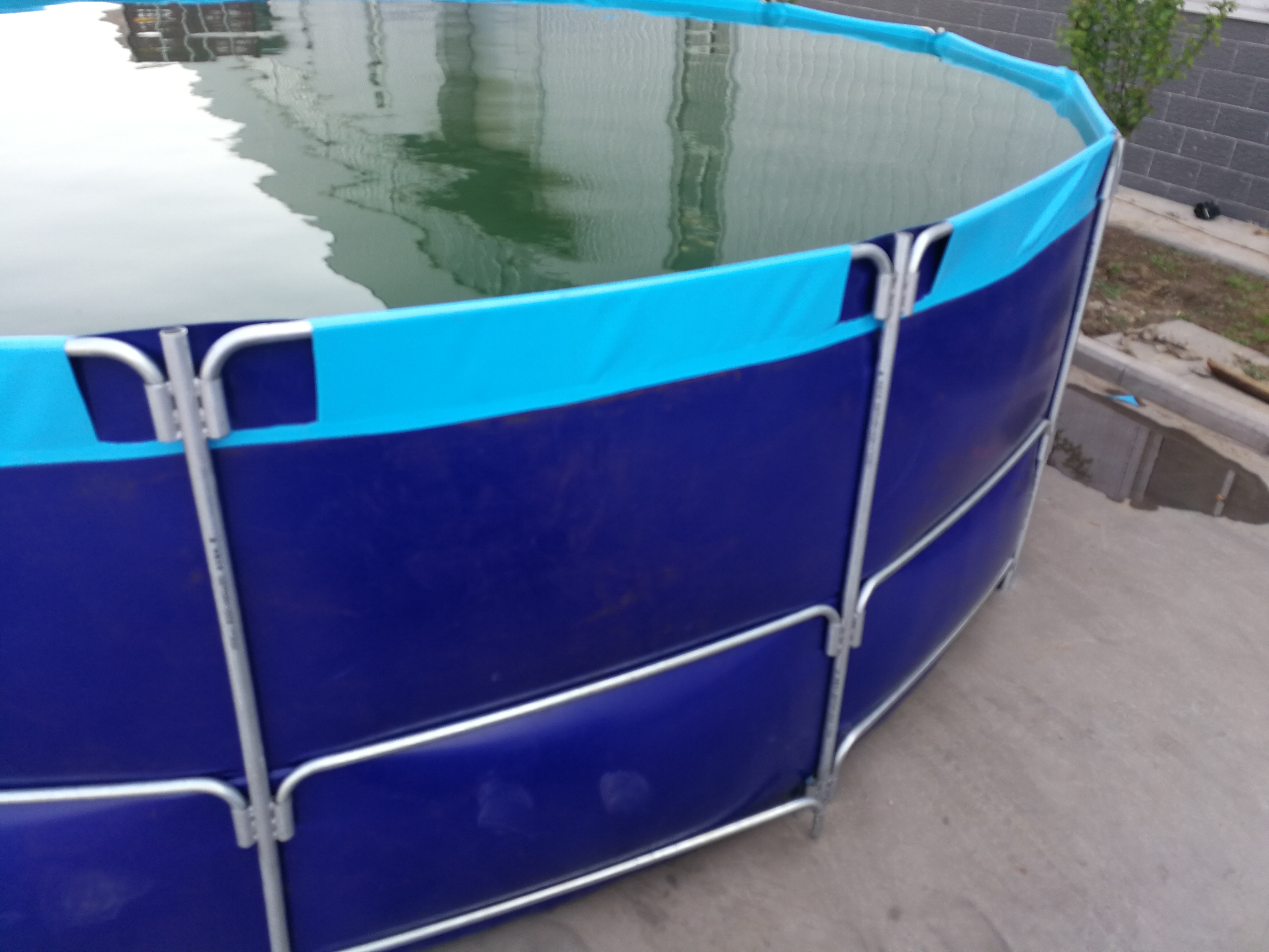 Best Movable Round Shape Metal Supporting Foldable Fish Farming Tanks Supplier